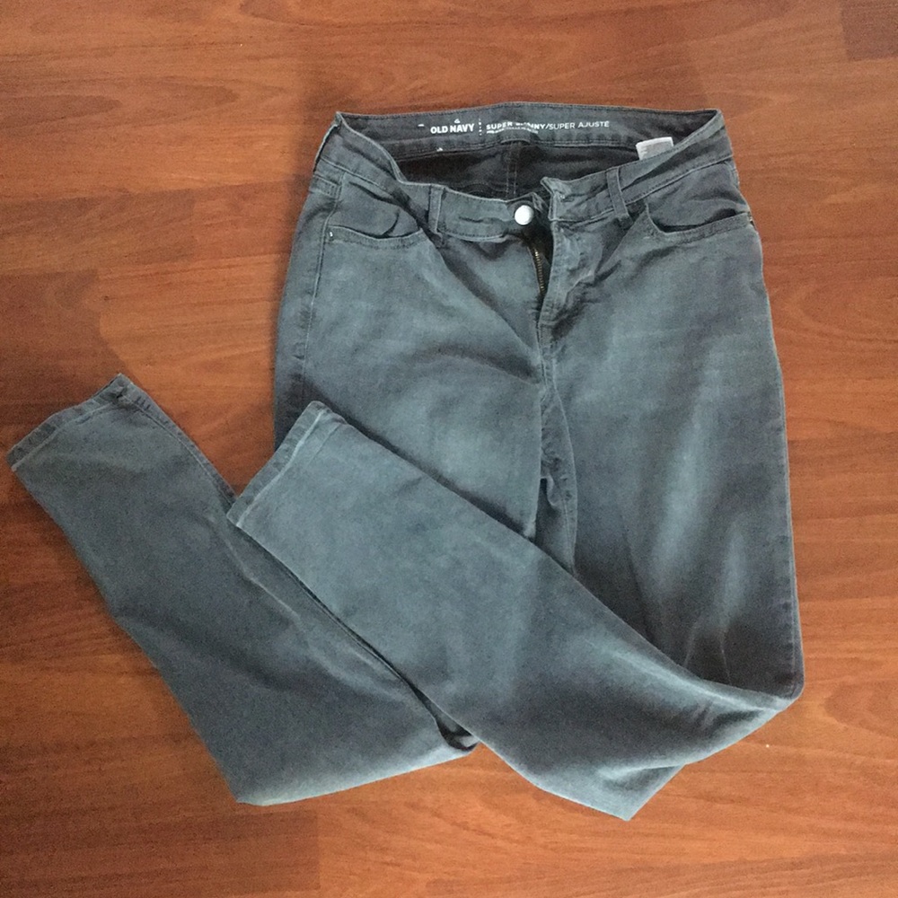 Grey old navy straight leg jeans